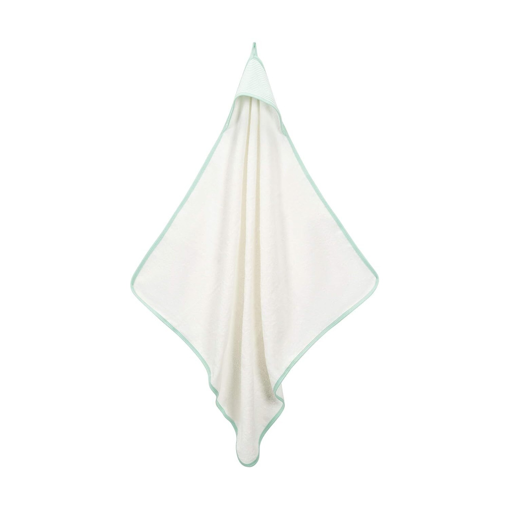Hooded Towel Under the Nile, Organic Baby Deluxe, Aqua  - 1