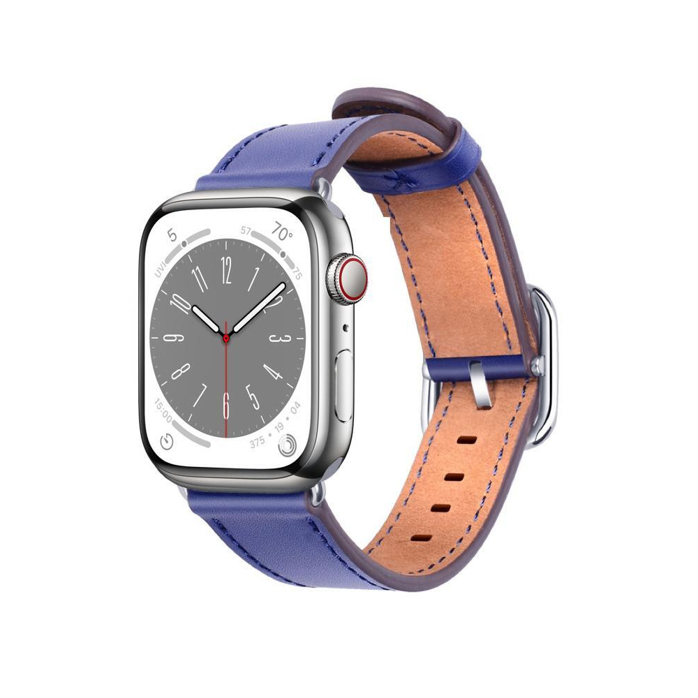 Perfii Genuine Leather Replacement Band For Apple Watch 41/40/38mm Series 8/7/6/5/4/SE - 2