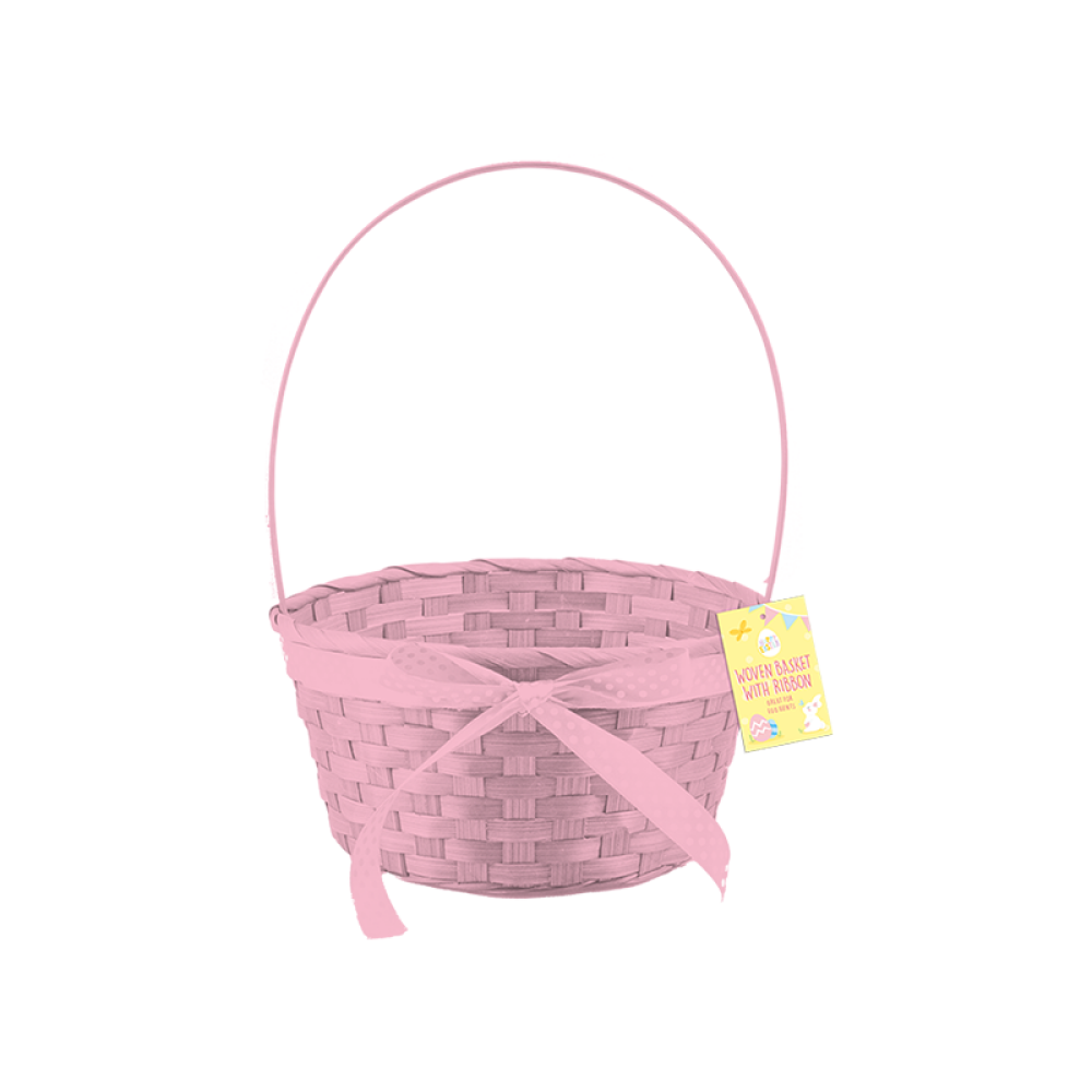 Gems Easter Woven Basket With Ribbon Assorted 1 Piece - 4