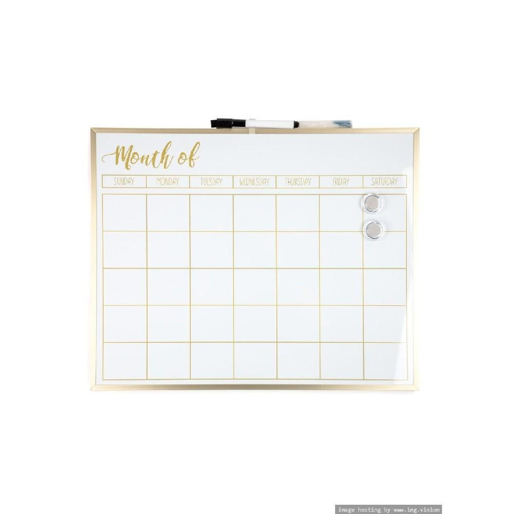 Календарь Сухого Стирания В Алюминиевой Рамке, Золотой Еженедельник, 16 X 20 ДЮЙМОВ - 2