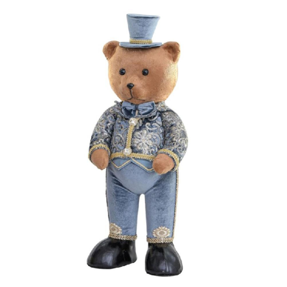 Swift 60cm Fabric Standing Boy Bear Blue - 1